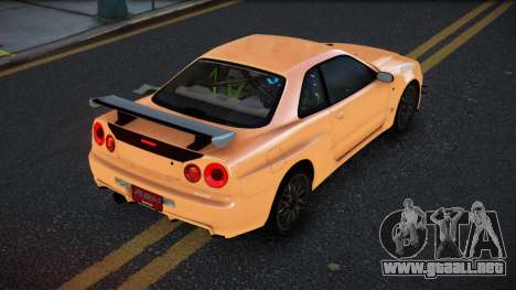 Nissan Skyline R34 Fezamu para GTA 4
