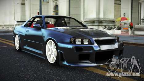 Nissan Skyline R34 Zemzuqo para GTA 4