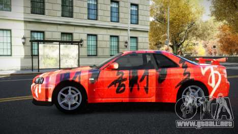 Nissan Skyline R34 Richtiny S14 para GTA 4