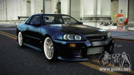 Nissan Skyline R34 Fuvev para GTA 4