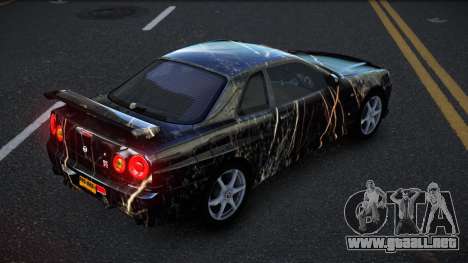 Nissan Skyline R34 Richtiny S8 para GTA 4
