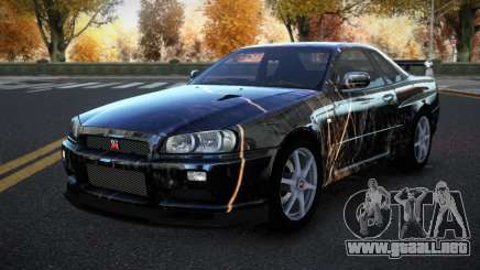Nissan Skyline R34 Richtiny S8 para GTA 4