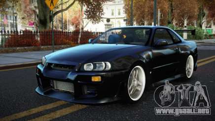 Nissan Skyline R34 Fuvev para GTA 4