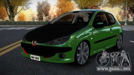 Peugeot 206 Puckuv para GTA 4