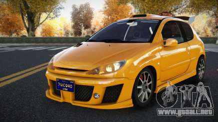 Peugeot 206 Bizjuv para GTA 4
