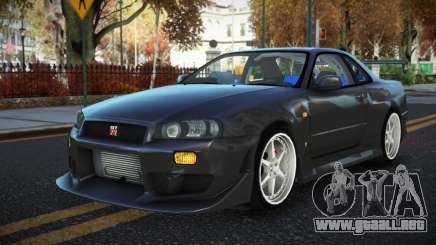 Nissan Skyline R34 Nepufifu para GTA 4