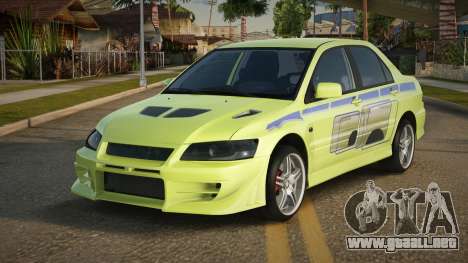 Mitsubishi Lancer Evolution VII Erley para GTA San Andreas
