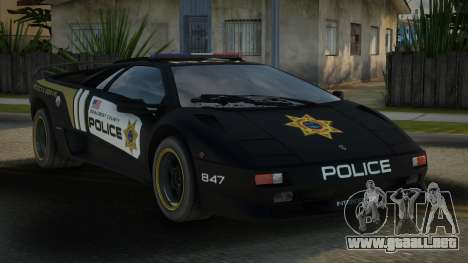 Lamborghini Diablo Police SA para GTA San Andreas