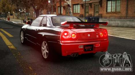 Nissan Skyline R34 Sahunlia S4 para GTA 4
