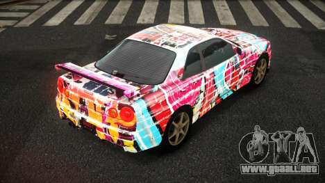 Nissan Skyline R34 Zoelly S7 para GTA 4