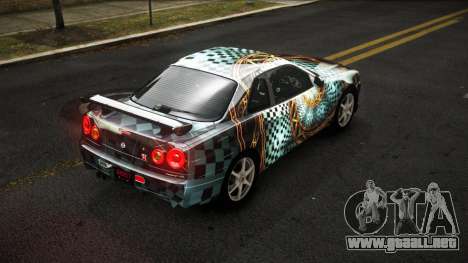 Nissan Skyline R34 Sahunlia S2 para GTA 4
