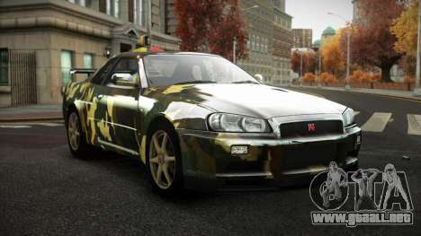 Nissan Skyline R34 Zoelly S2 para GTA 4