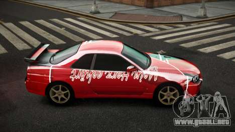 Nissan Skyline R34 Zoelly S11 para GTA 4