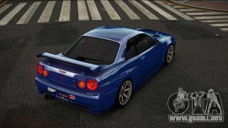 Nissan Skyline R34 Gauyi para GTA 4