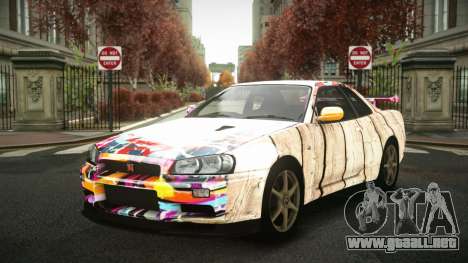 Nissan Skyline R34 Zoelly S7 para GTA 4
