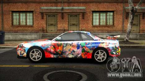 Nissan Skyline R34 Sahunlia S7 para GTA 4