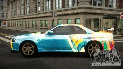 Nissan Skyline R34 Zoelly S6 para GTA 4