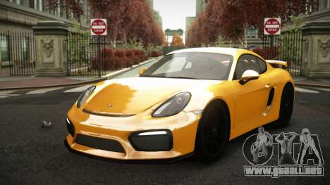 Porsche Cayman GT4 Gellud para GTA 4