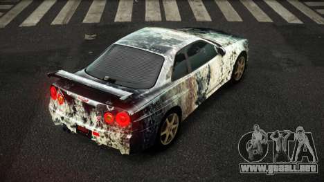 Nissan Skyline R34 Zoelly S1 para GTA 4