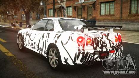 Nissan Skyline R34 Sahunlia S1 para GTA 4