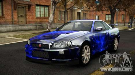 Nissan Skyline R34 Sahunlia S3 para GTA 4