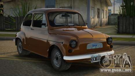 Fiat 600 Mejorado para GTA San Andreas
