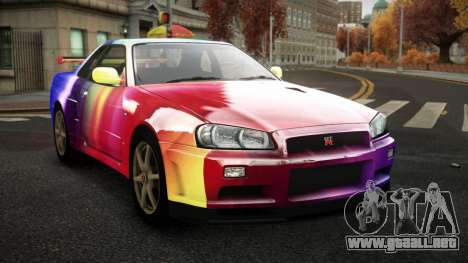 Nissan Skyline R34 Zoelly S4 para GTA 4