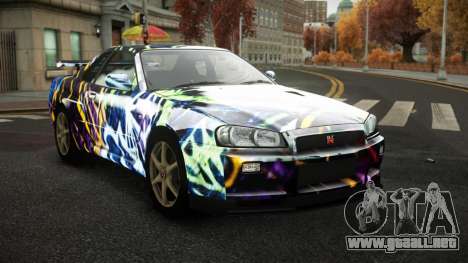 Nissan Skyline R34 Zoelly S9 para GTA 4