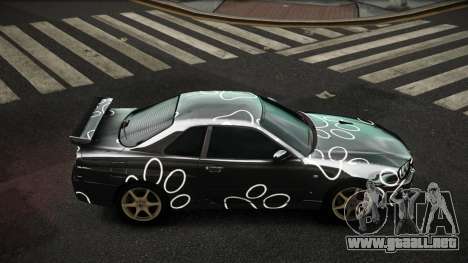 Nissan Skyline R34 Zoelly S5 para GTA 4