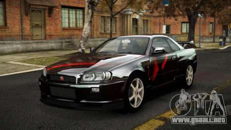 Nissan Skyline R34 Sahunlia S14 para GTA 4
