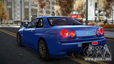 Nissan Skyline R34 Uzat para GTA 4