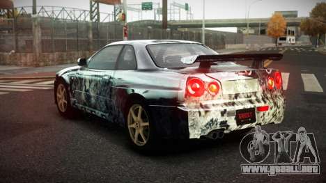 Nissan Skyline R34 Zoelly S1 para GTA 4