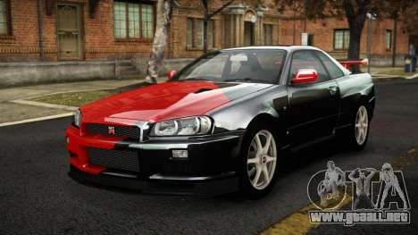 Nissan Skyline R34 Sahunlia S4 para GTA 4