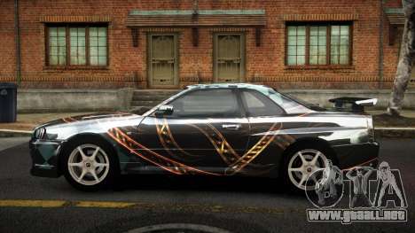 Nissan Skyline R34 Sahunlia S2 para GTA 4