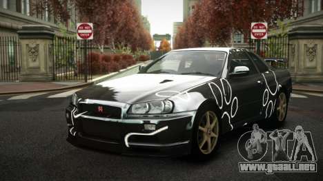 Nissan Skyline R34 Zoelly S5 para GTA 4