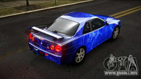 Nissan Skyline R34 Sahunlia S3 para GTA 4