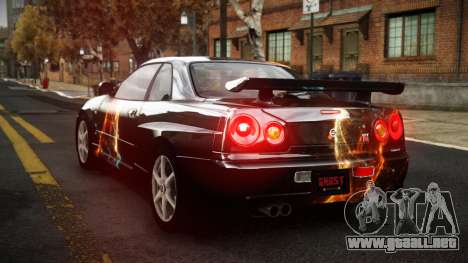 Nissan Skyline R34 Sahunlia S9 para GTA 4
