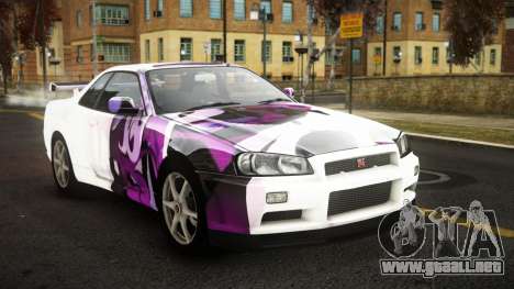 Nissan Skyline R34 Sahunlia S12 para GTA 4