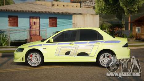 Mitsubishi Lancer Evolution VII Erley para GTA San Andreas