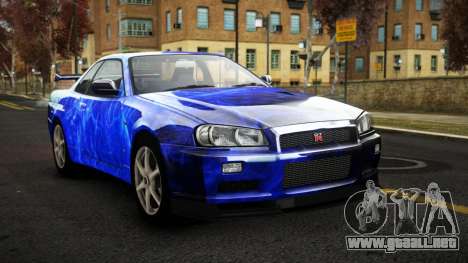 Nissan Skyline R34 Sahunlia S3 para GTA 4