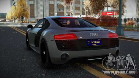 Audi R8 Suwkozob para GTA 4