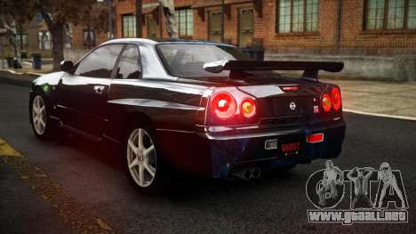 Nissan Skyline R34 Sahunlia S10 para GTA 4