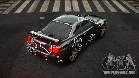 Nissan Skyline R34 Zoelly S5 para GTA 4