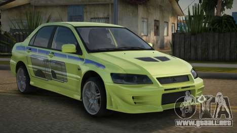 Mitsubishi Lancer Evolution VII Erley para GTA San Andreas
