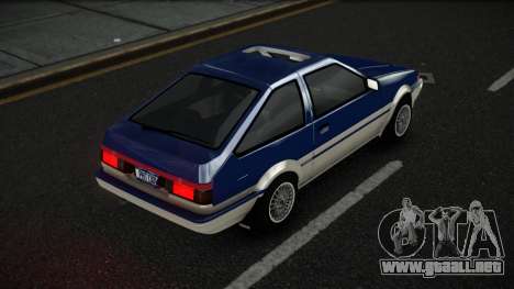 Toyota AE86 Rusuto para GTA 4