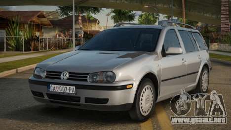 Volkswagen Golf Kamare para GTA San Andreas