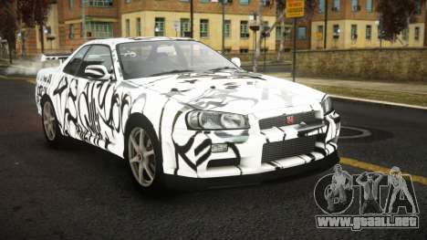 Nissan Skyline R34 Sahunlia S1 para GTA 4