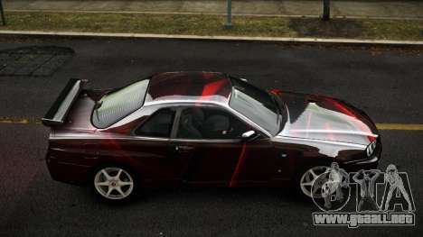 Nissan Skyline R34 Sahunlia S14 para GTA 4