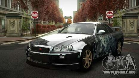 Nissan Skyline R34 Zoelly S1 para GTA 4