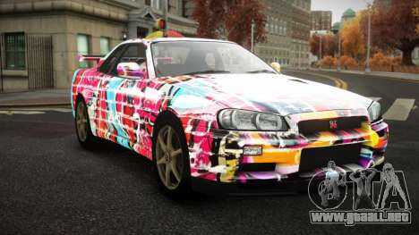 Nissan Skyline R34 Zoelly S7 para GTA 4